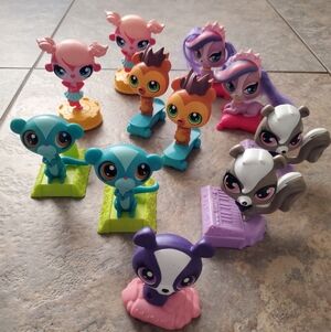 LPS Littlest Pet Shop Lot of 11 McDonalds Figures 2012